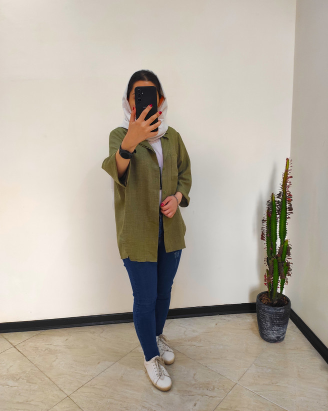 تونیک پشت دکمه مدل ترلان