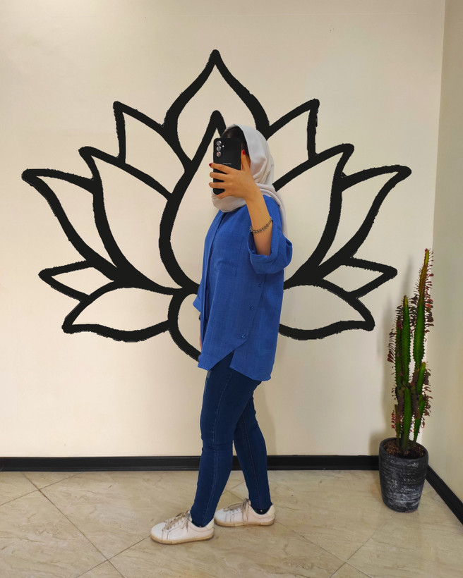 تونیک بغل دکمه مدل پرستو