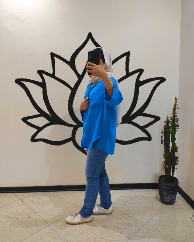 تونیک بغل دکمه مدل پرستو