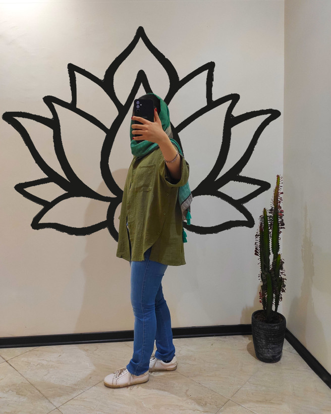 تونیک بغل دکمه مدل پرستو