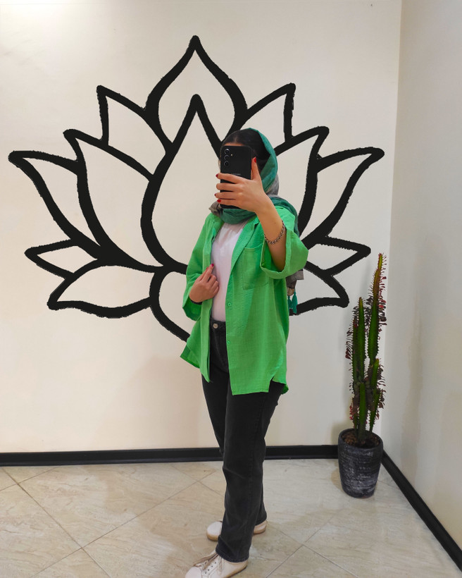 تونیک بغل دکمه مدل پرستو