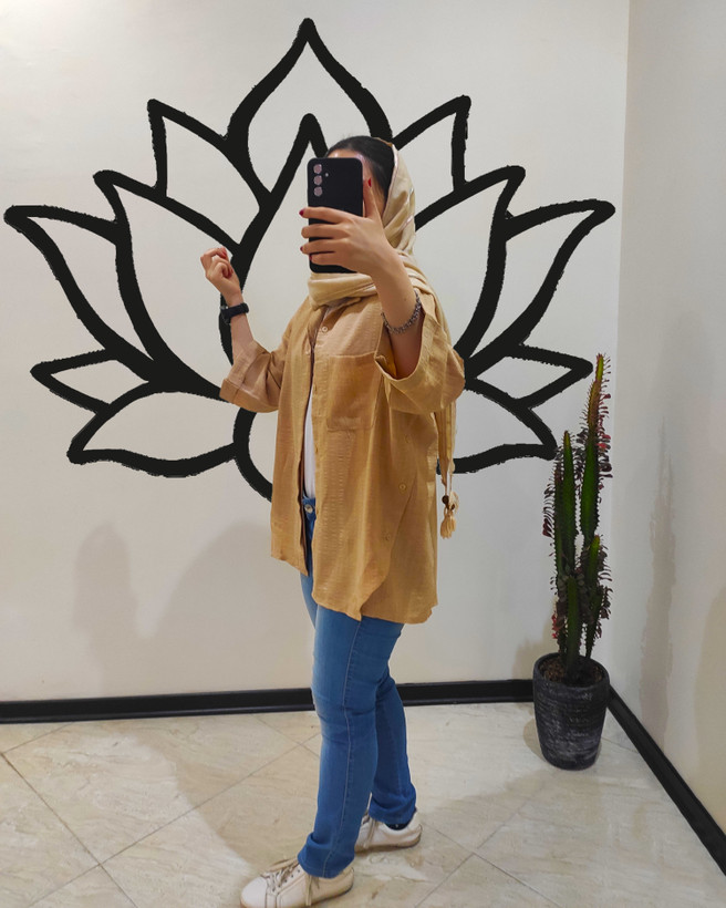 تونیک بغل دکمه مدل پرستو